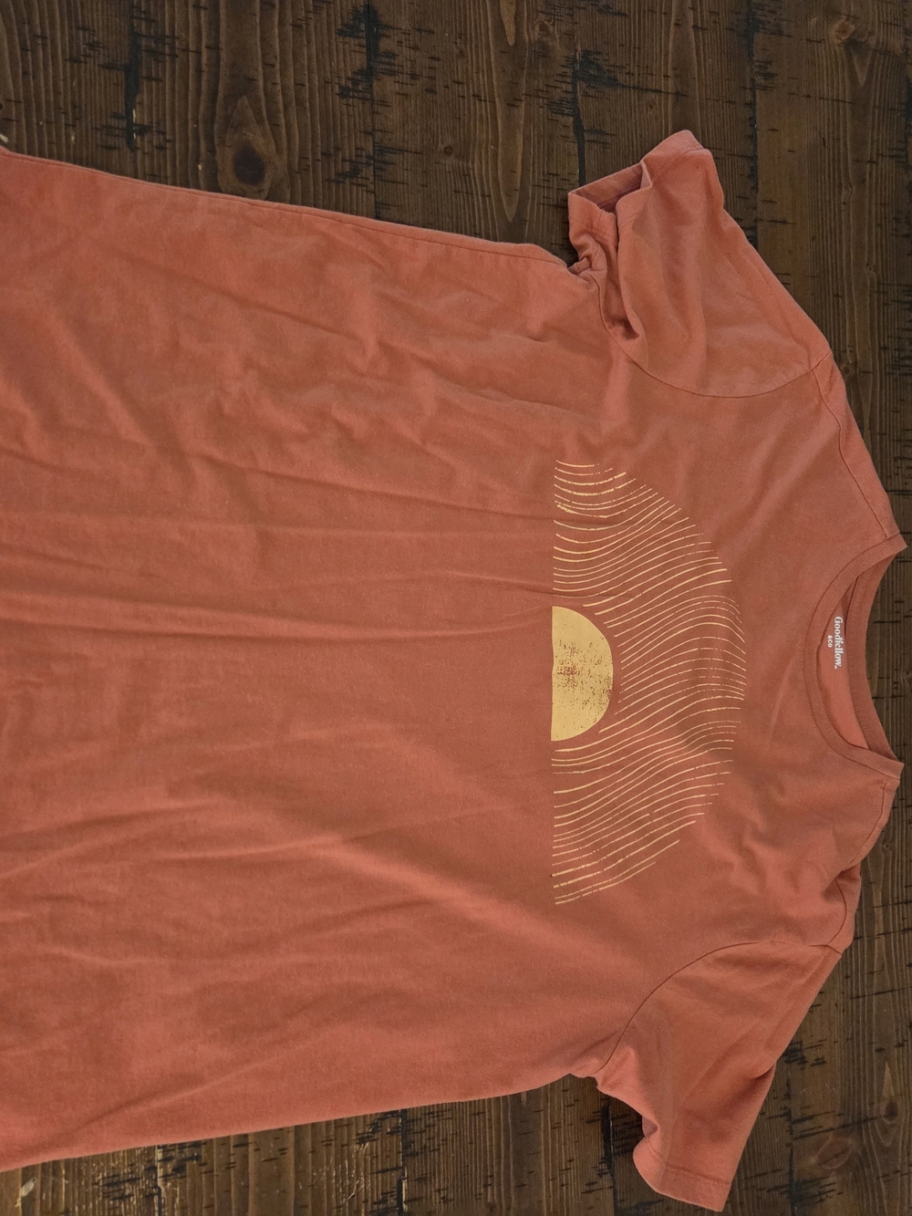 Goodfellow & Co Rust Orange Short Sleeve Graphic Tee